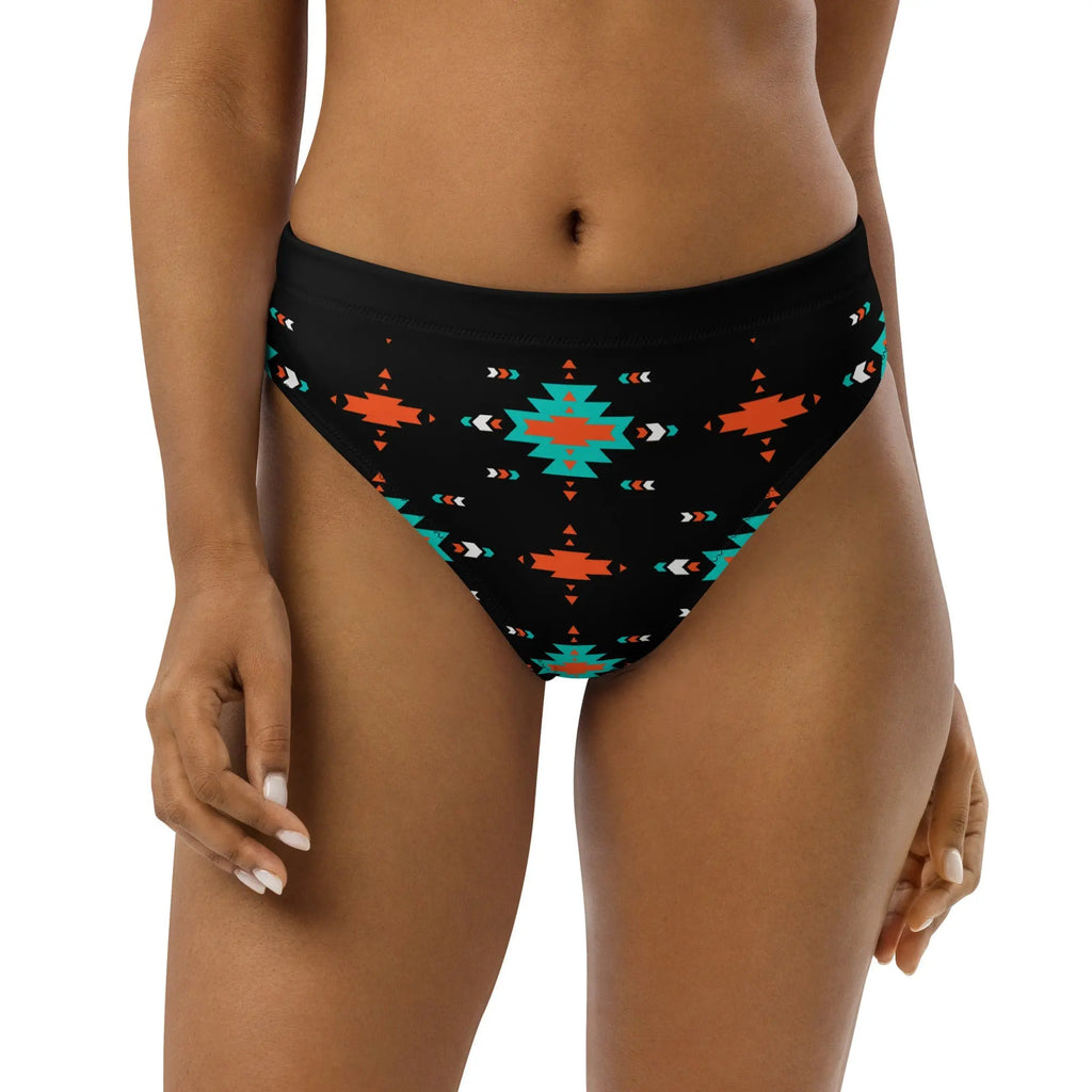 Baha Ranch Yeehaw Turquoise & Orange Aztec Bikini Bottom Baha Ranch Western Wear