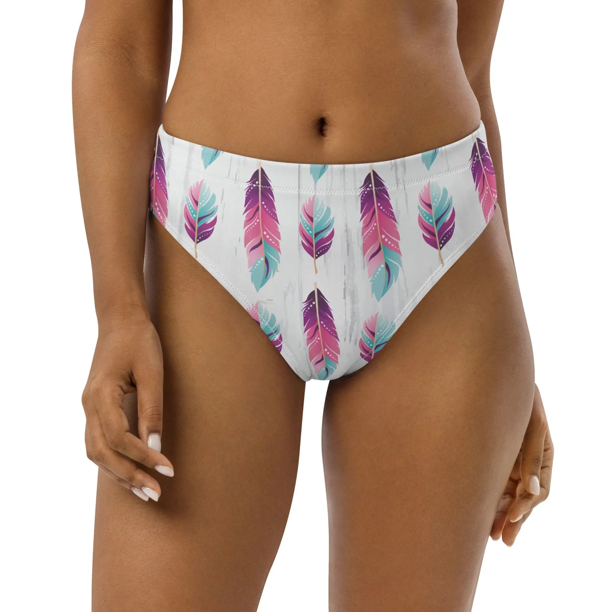 Baha Ranch Yeehaw Boho Feather Bikini Bottom Baha Ranch Western Wear