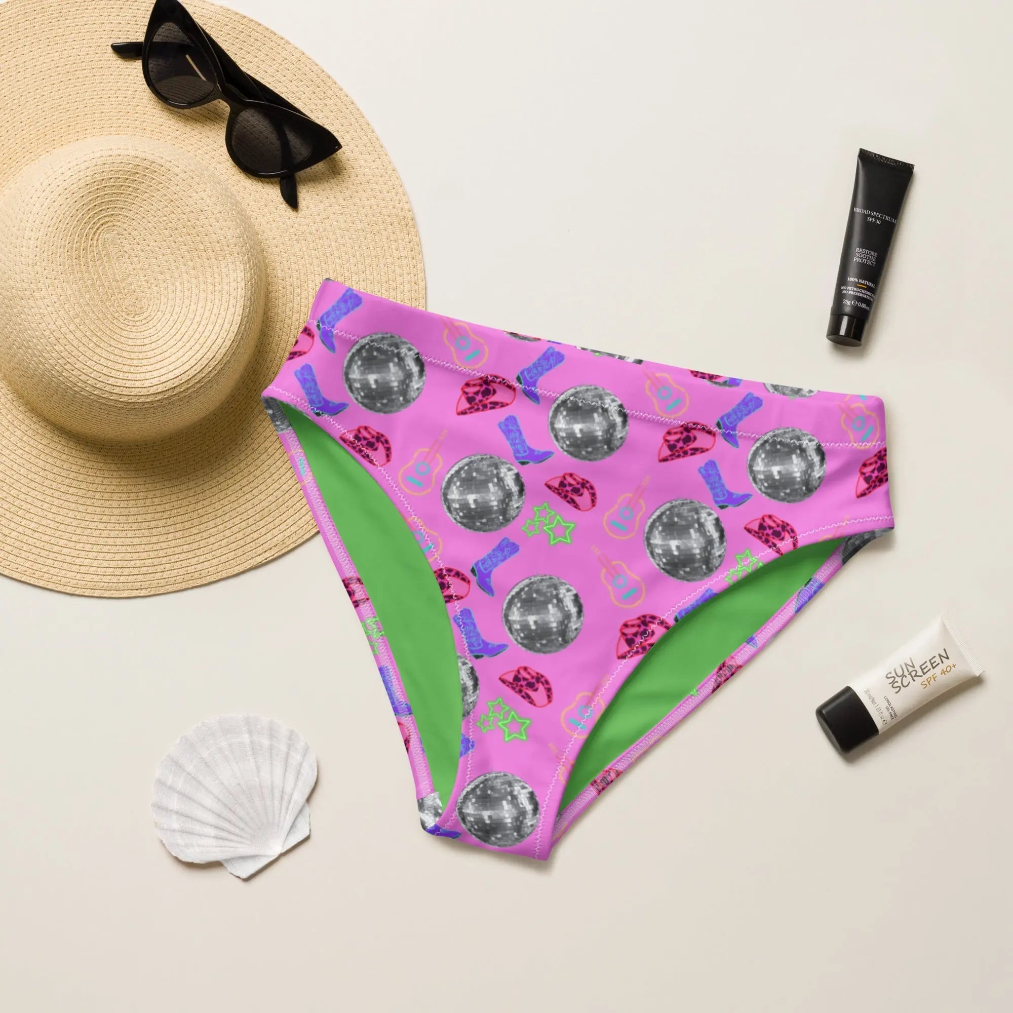 Baha Ranch Yeehaw Disco Cowgirl Bikini Bottom Baha Ranch Western Wear