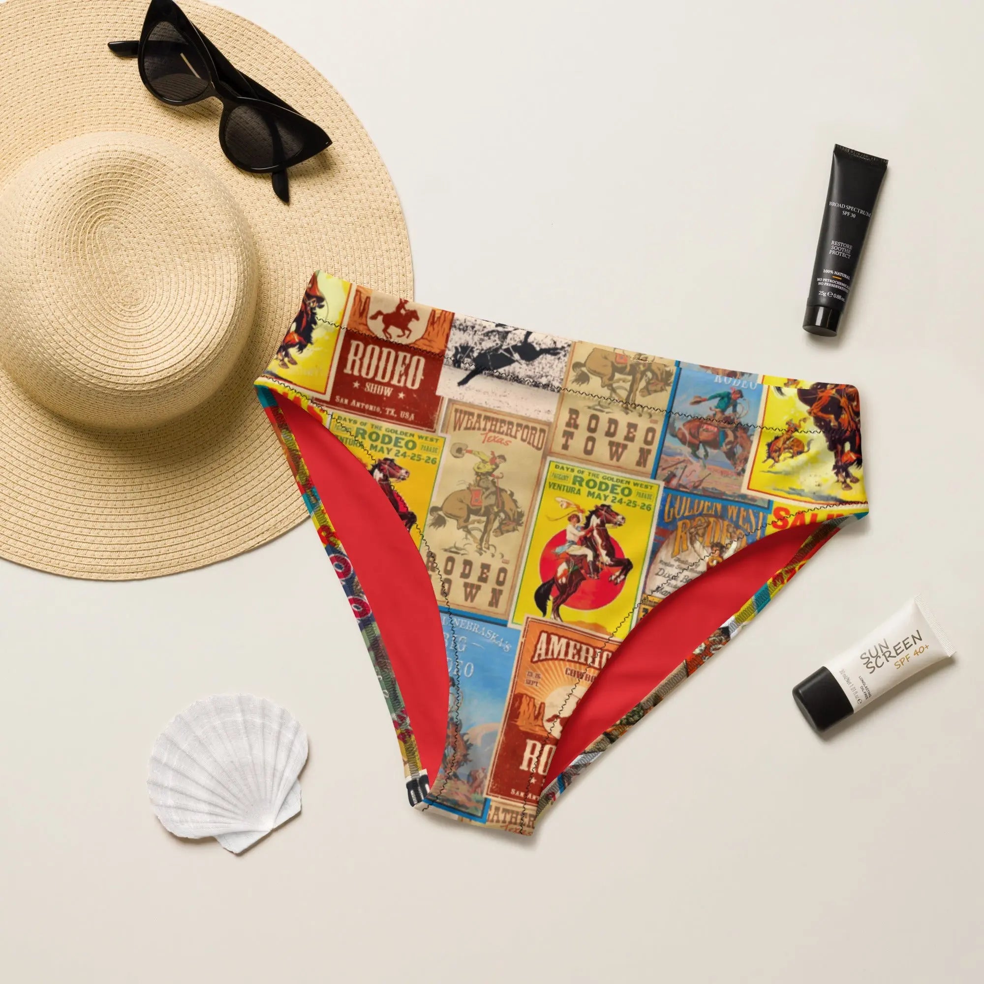 Baha Ranch Yeehaw Vintage Rodeo Bikini Bottom Baha Ranch Western Wear