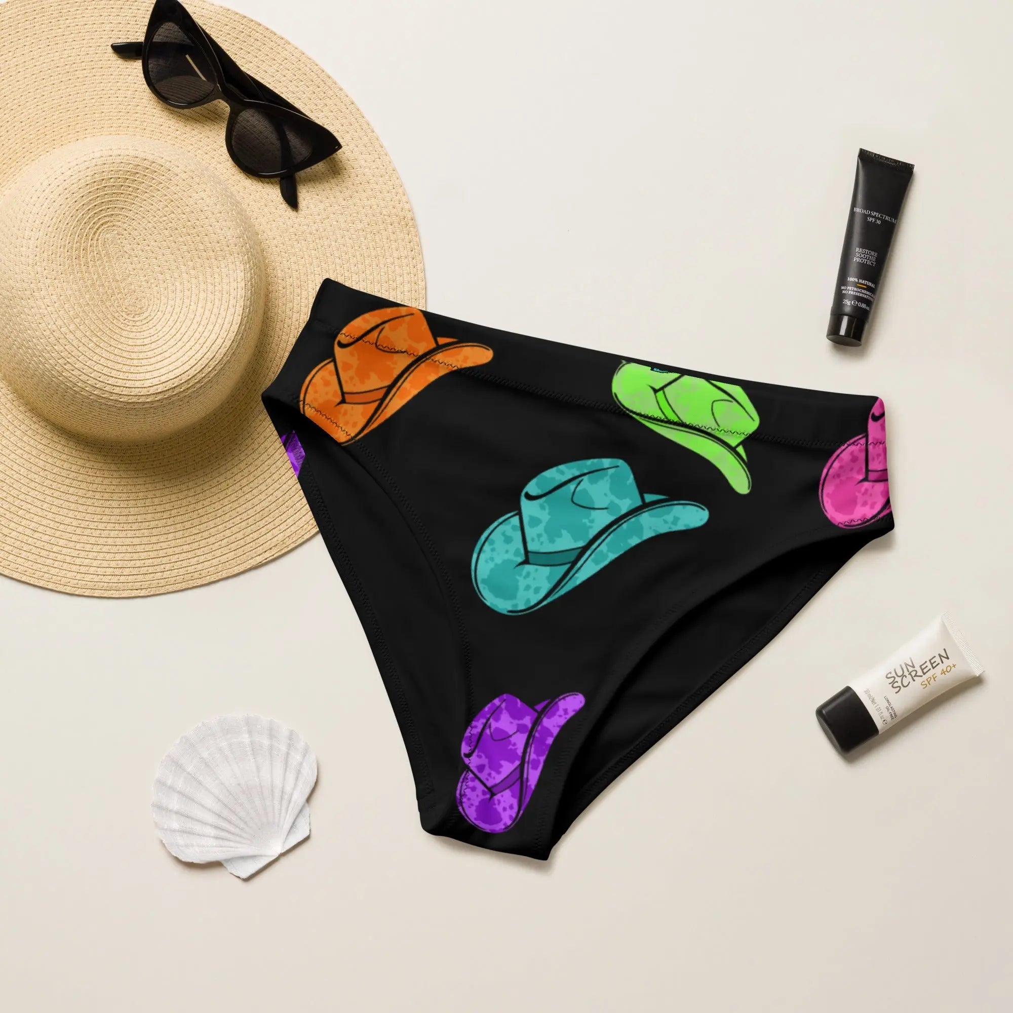 Baha Ranch Yeehaw All Neon Hat Bikini Bottom Baha Ranch Western Wear