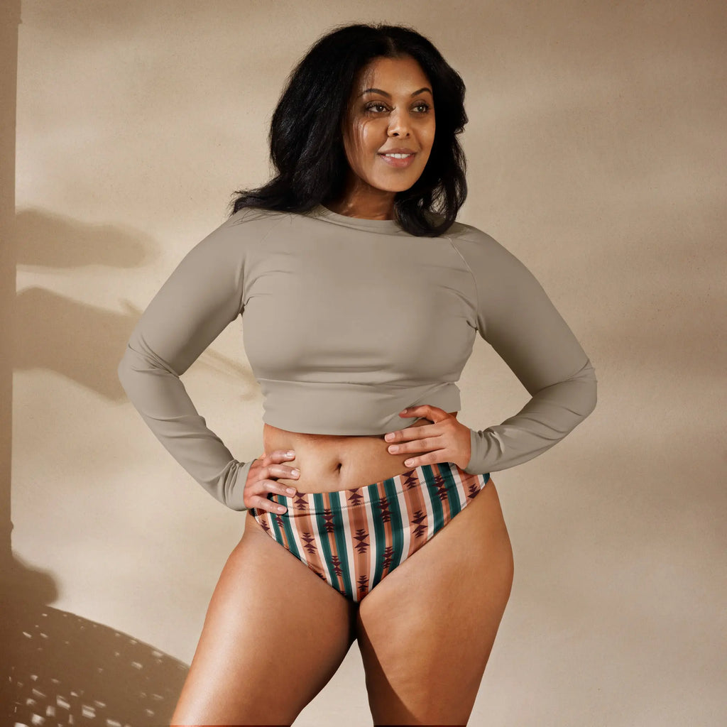 Baha Ranch Yeehaw Cocoa Aztec Bikini Bottom Baha Ranch Western Wear