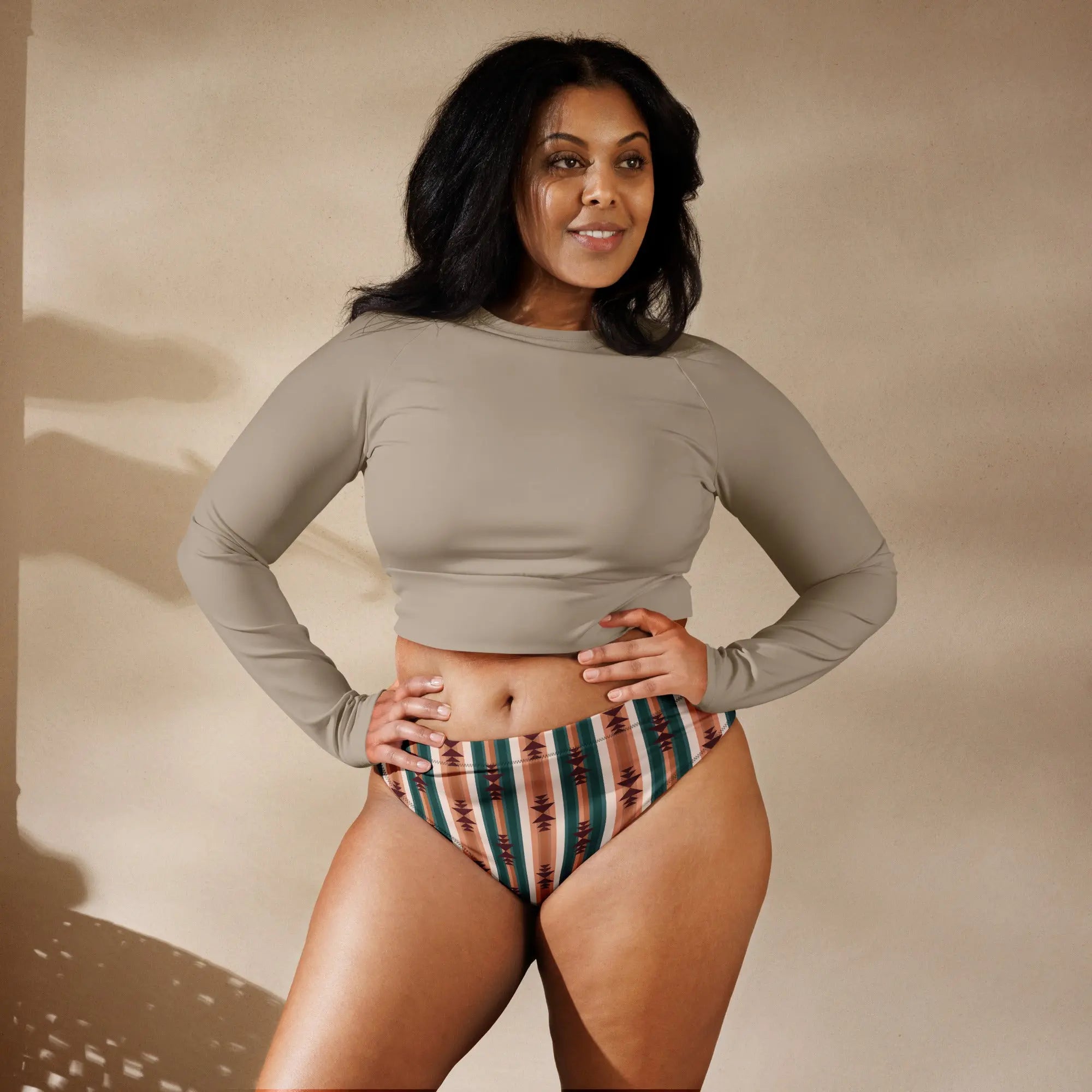 Baha Ranch Yeehaw Cocoa Aztec Bikini Bottom Baha Ranch Western Wear