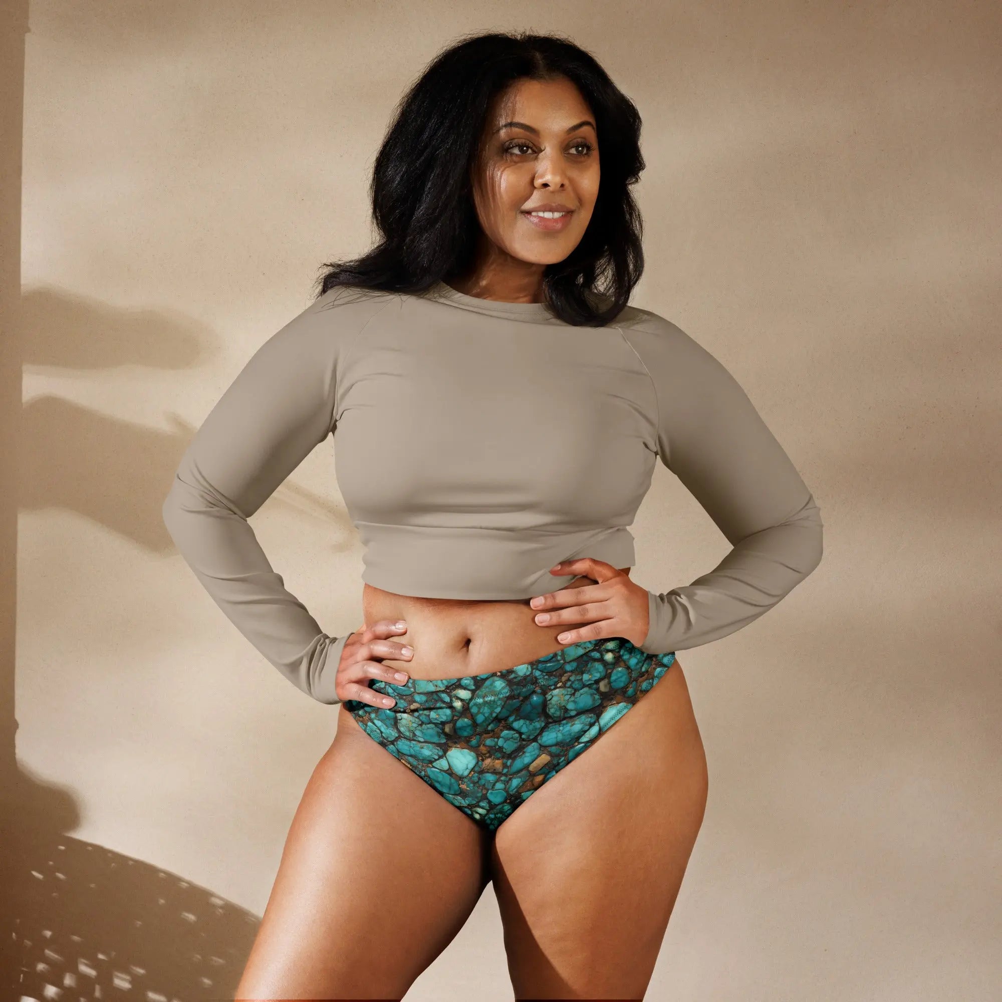 Baha Ranch Yeehaw All Turquoise Bikini Bottoms Baha Ranch Western Wear