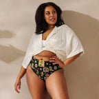 Baha Ranch Yeehaw Vintage Cowgirl Collage Bikini Bottom Baha Ranch Western Wear