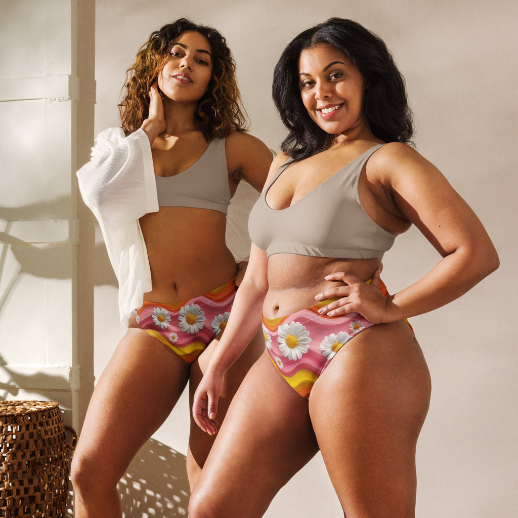 Baha Ranch Yeehaw Groovy Floral Bikini Bottom Baha Ranch Western Wear