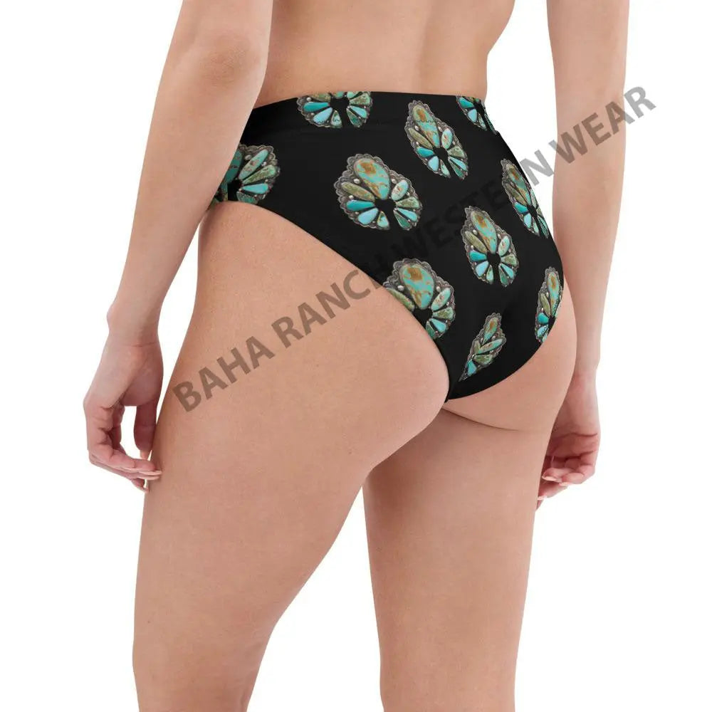 Yeehaw Black Naja Bikini Bottom Baha Ranch Western Wear