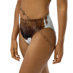 Yeehaw Brown Cow Print Bikini Bottom Baha Ranch Western Wear