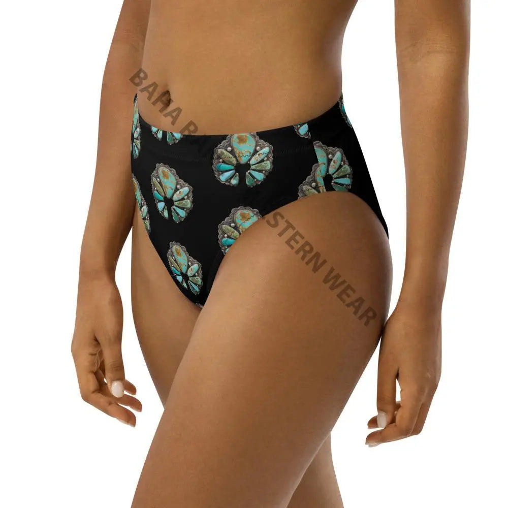 Yeehaw Black Naja Bikini Bottom Baha Ranch Western Wear