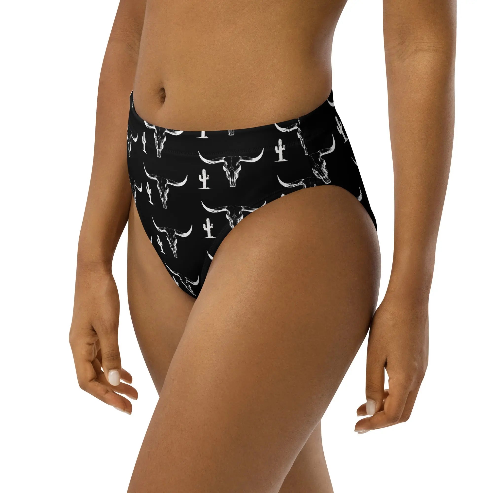 Baha Ranch Yeehaw White Bullhead Cactus Bikini Bottom Baha Ranch Western Wear