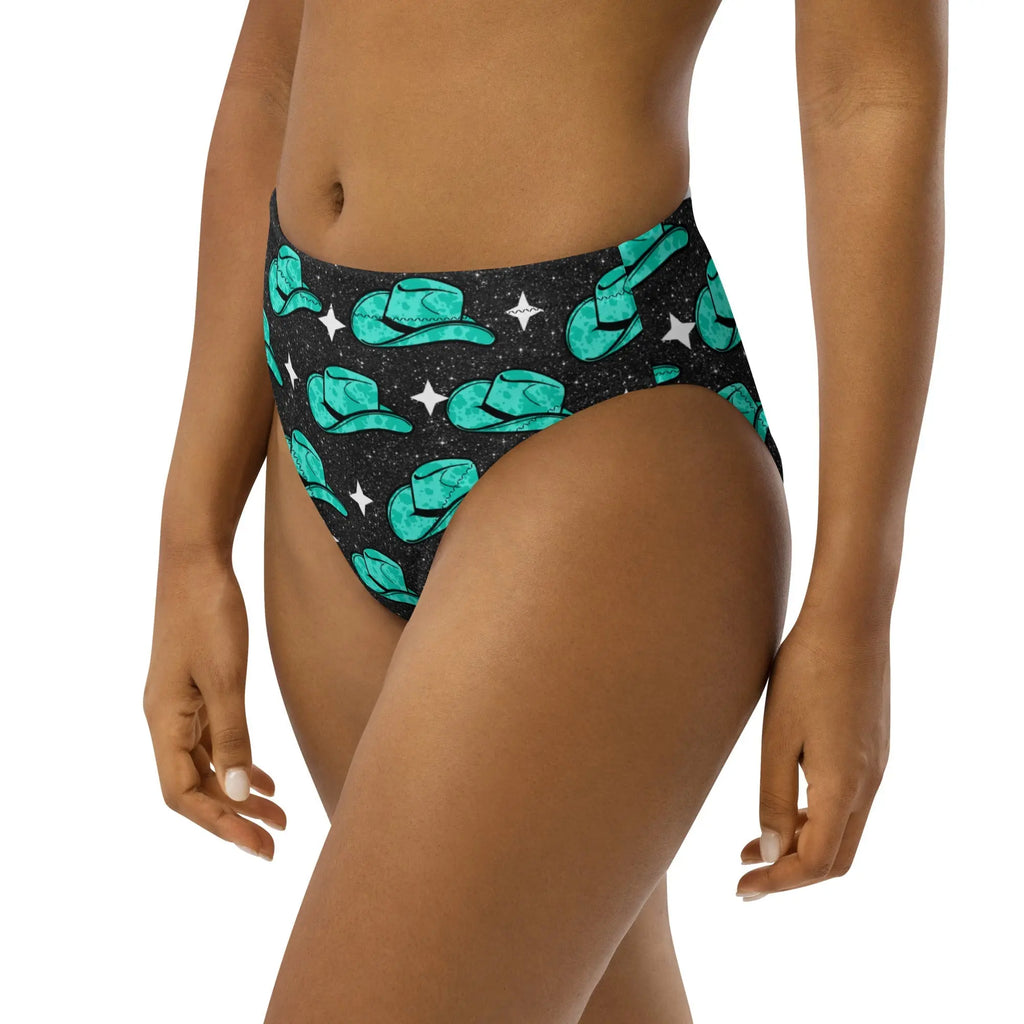 Baha Ranch Yeehaw Turquoise Hat Bikini Bottom Baha Ranch Western Wear