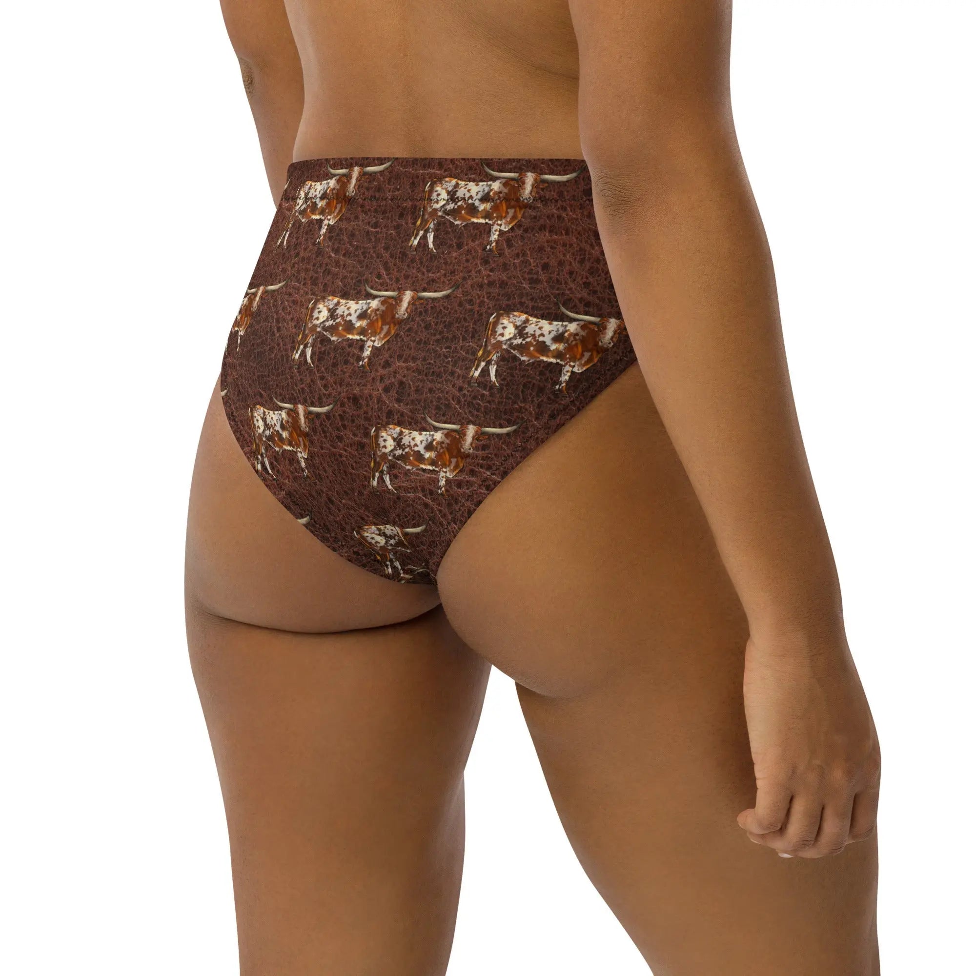 Baha Ranch Yeehaw Leather & Longhorns Bikini Bottom Baha Ranch Western Wear