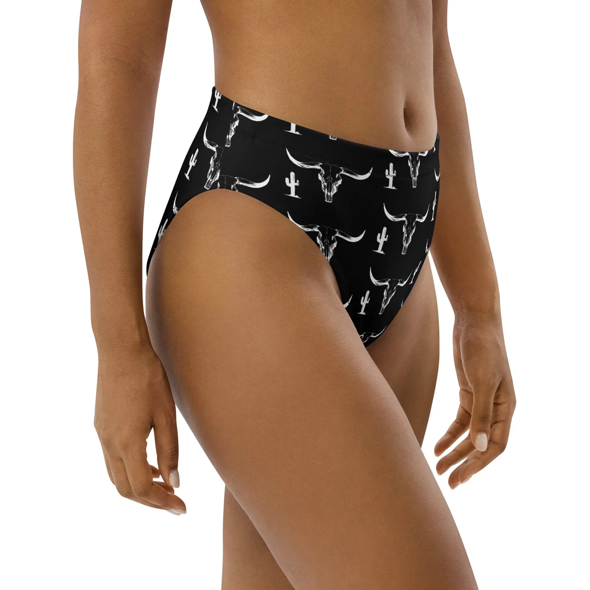 Baha Ranch Yeehaw White Bullhead Cactus Bikini Bottom Baha Ranch Western Wear