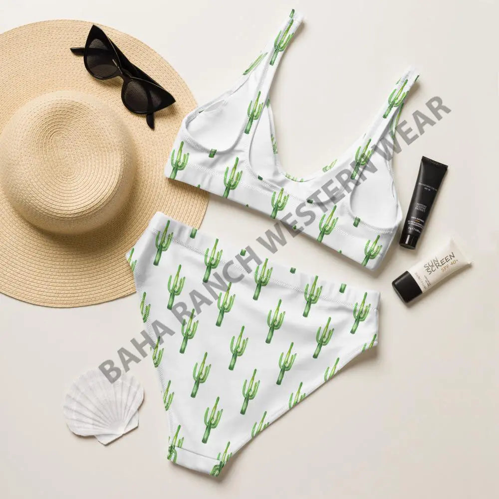 Yeehaw Desert Dweller Bull Skull Cactus Bikini Baha Ranch Western Wear