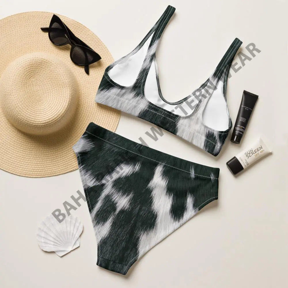 Yeehaw Cow Print Bikini Baha Ranch Western Wear