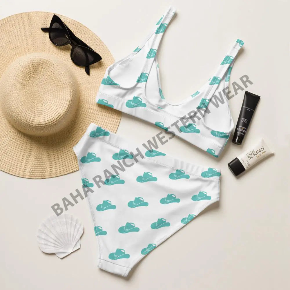 Yeehaw Turquoise Hat Yeehaw Bikini Baha Ranch Western Wear