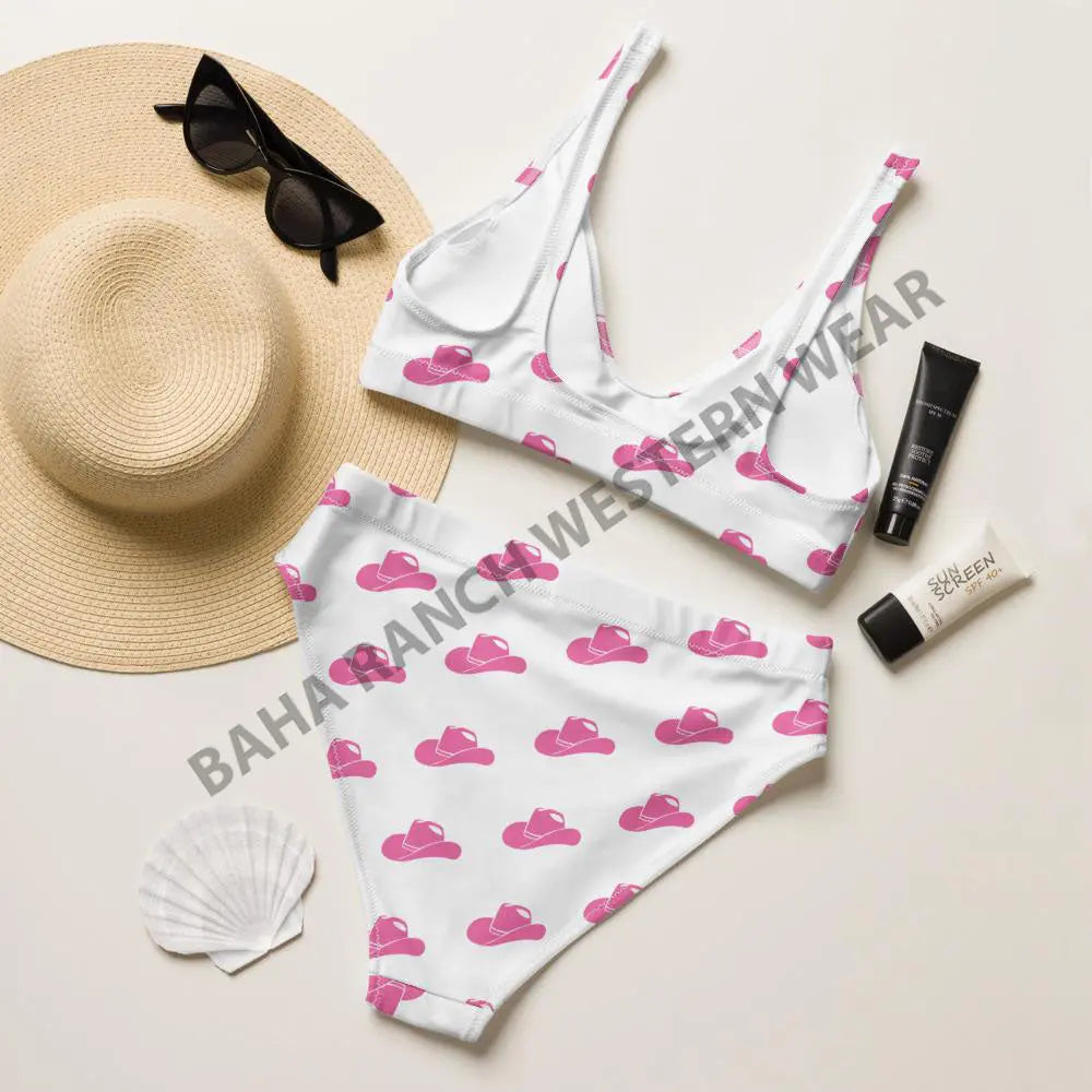 Yeehaw Pink Hat Yeehaw Bikini Baha Ranch Western Wear
