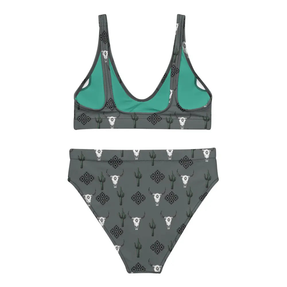 Yeehaw Aztec Bull Skull Bikini Baha Ranch Western Wear