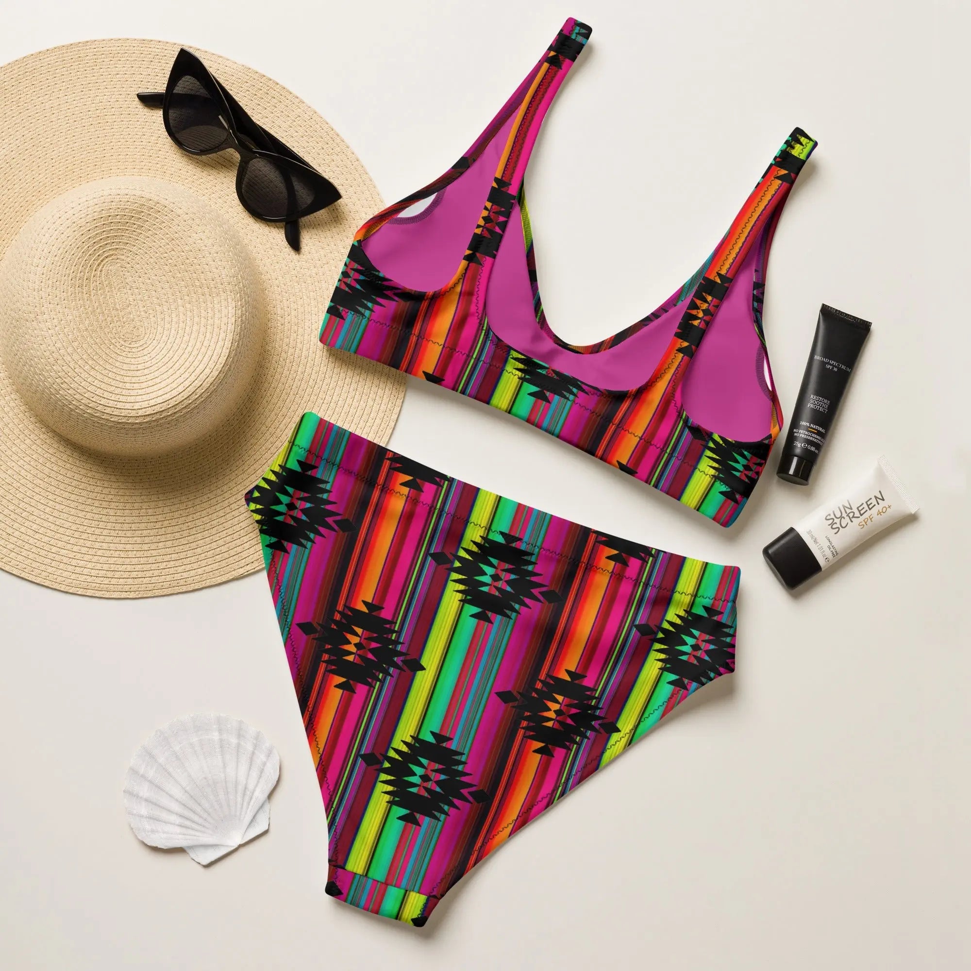 Baha Ranch Yeehaw Aztec Serape Bikini Baha Ranch Western Wear