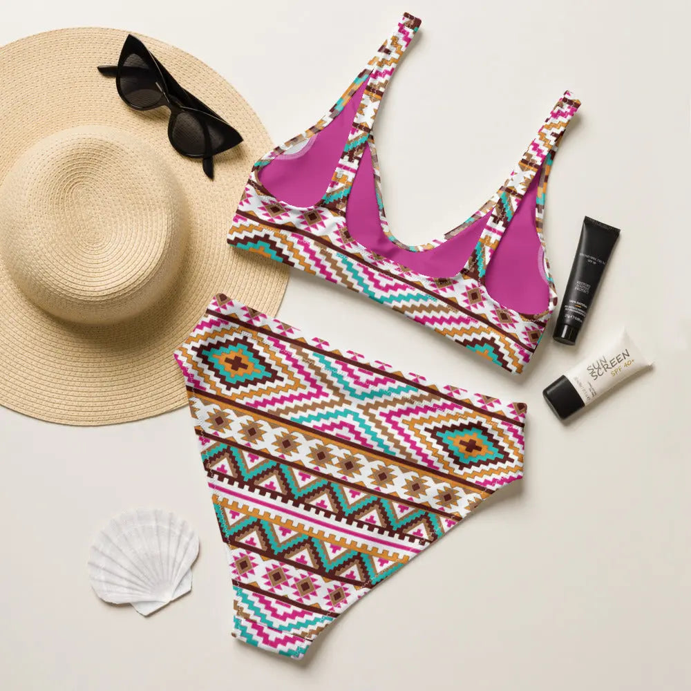 Baha Ranch Yeehaw Multi Aztec Bikini Baha Ranch Western Wear
