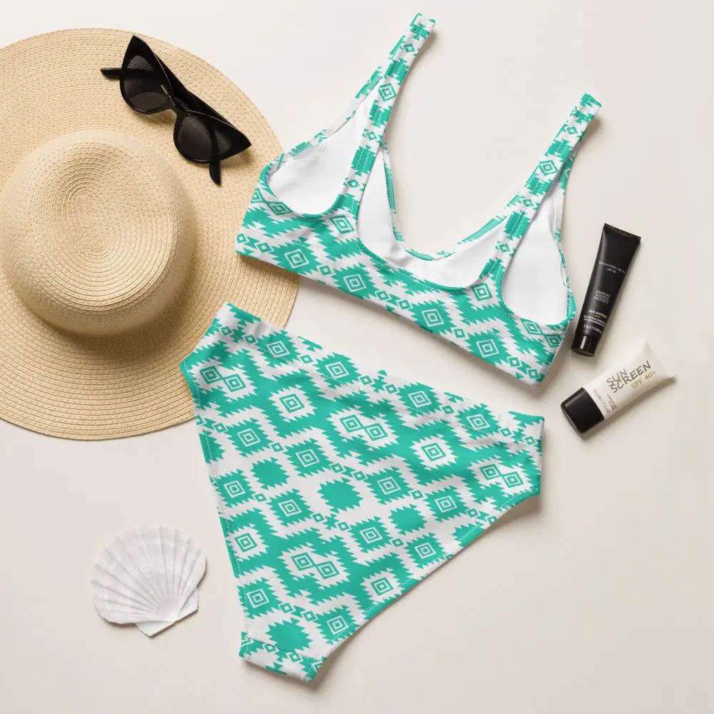 Baha Ranch Yeehaw Turquoise Aztec Bikini Baha Ranch Western Wear