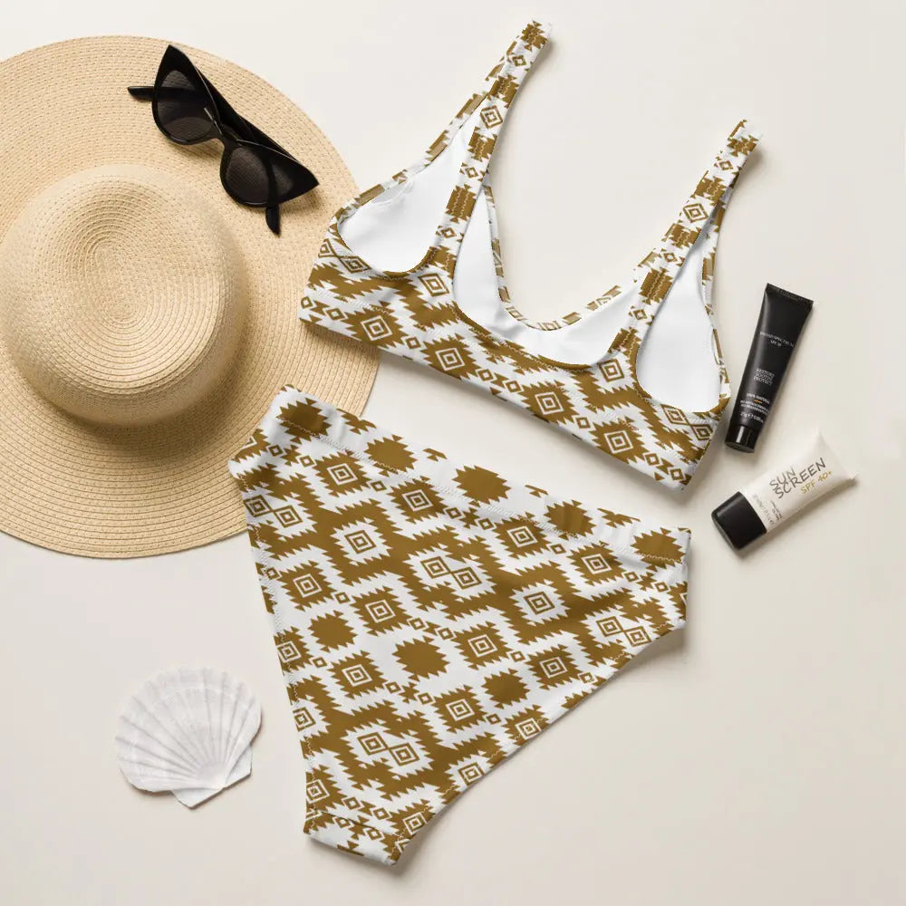 Baha Ranch Yeehaw Brown Aztec Bikini Baha Ranch Western Wear
