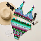 Baha Ranch Yeehaw Aqua Serape Bikini Baha Ranch Western Wear