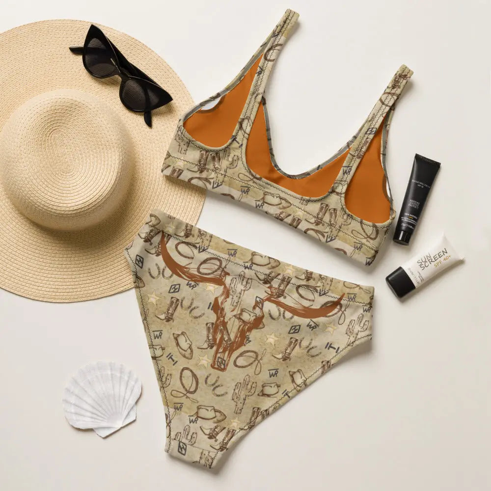 Baha Ranch Yeehaw Vintage Western Bikini Baha Ranch Western Wear