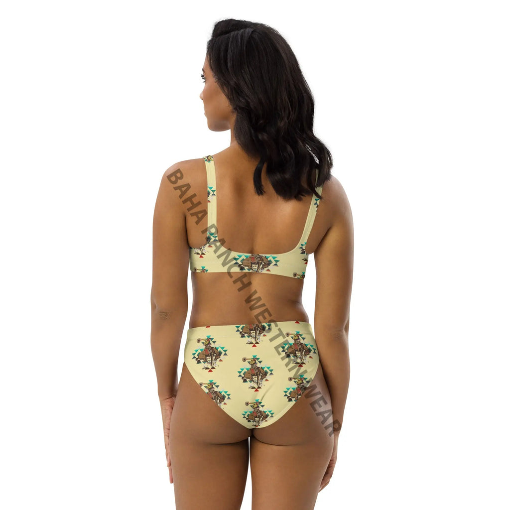 Yeehaw Let Er Buck Aztec Bronc Bikini Baha Ranch Western Wear