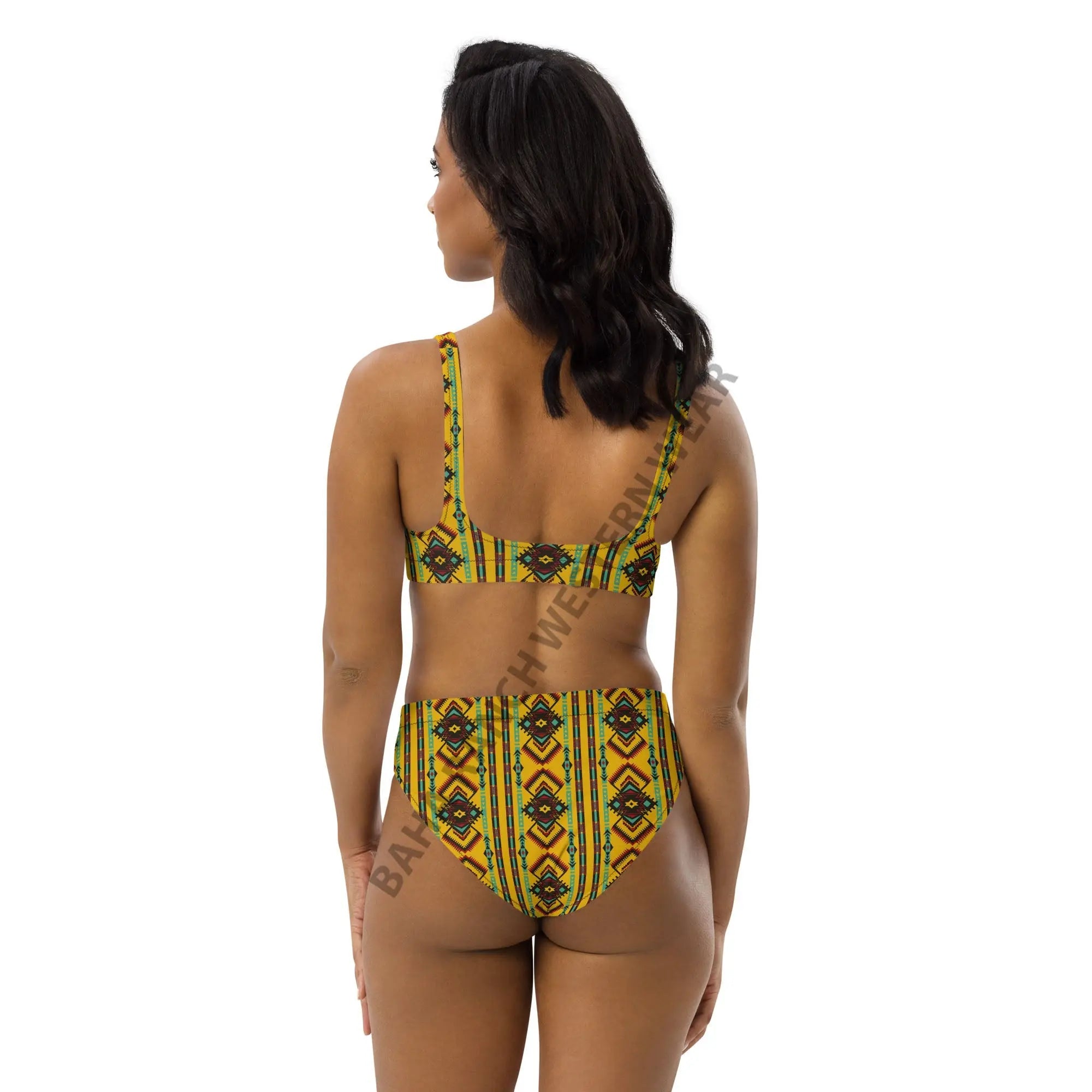 Baha Ranch Yeehaw Mustard Aztec Bikini Baha Ranch Western Wear