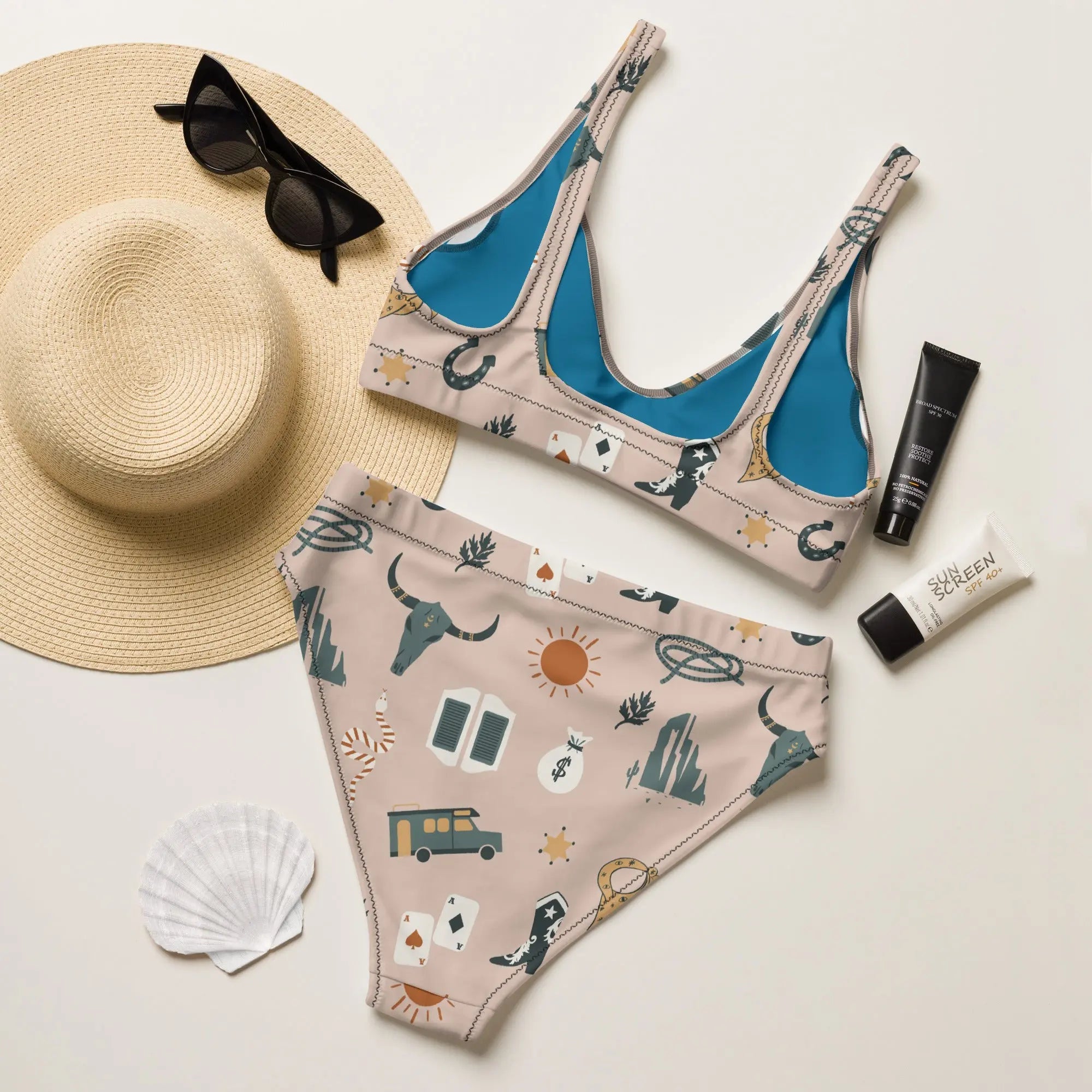 Baha Ranch Yeehaw Western Symbols Bikini Baha Ranch Western Wear
