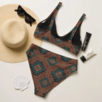 Baha Ranch Yeehaw Teal Aztec Bikini Baha Ranch Western Wear