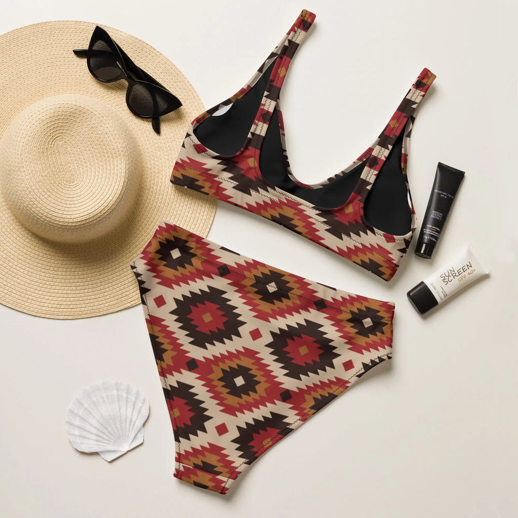 Baha Ranch Yeehaw Rust Aztec Bikini Baha Ranch Western Wear