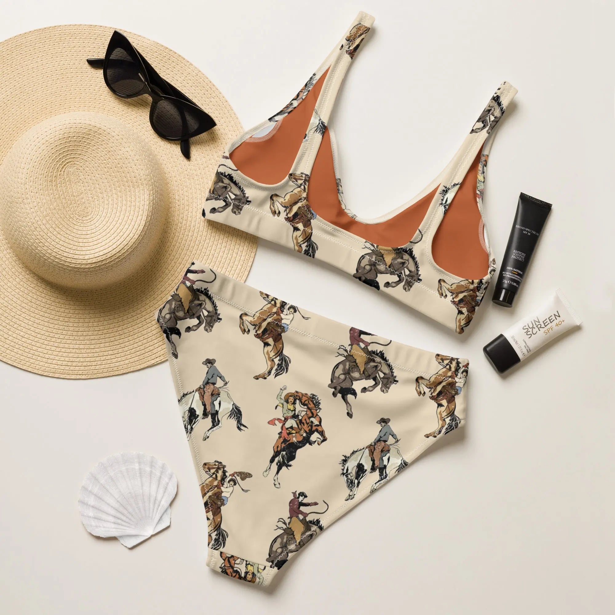 Baha Ranch Yeehaw Vintage Cowgirl Bikini Baha Ranch Western Wear