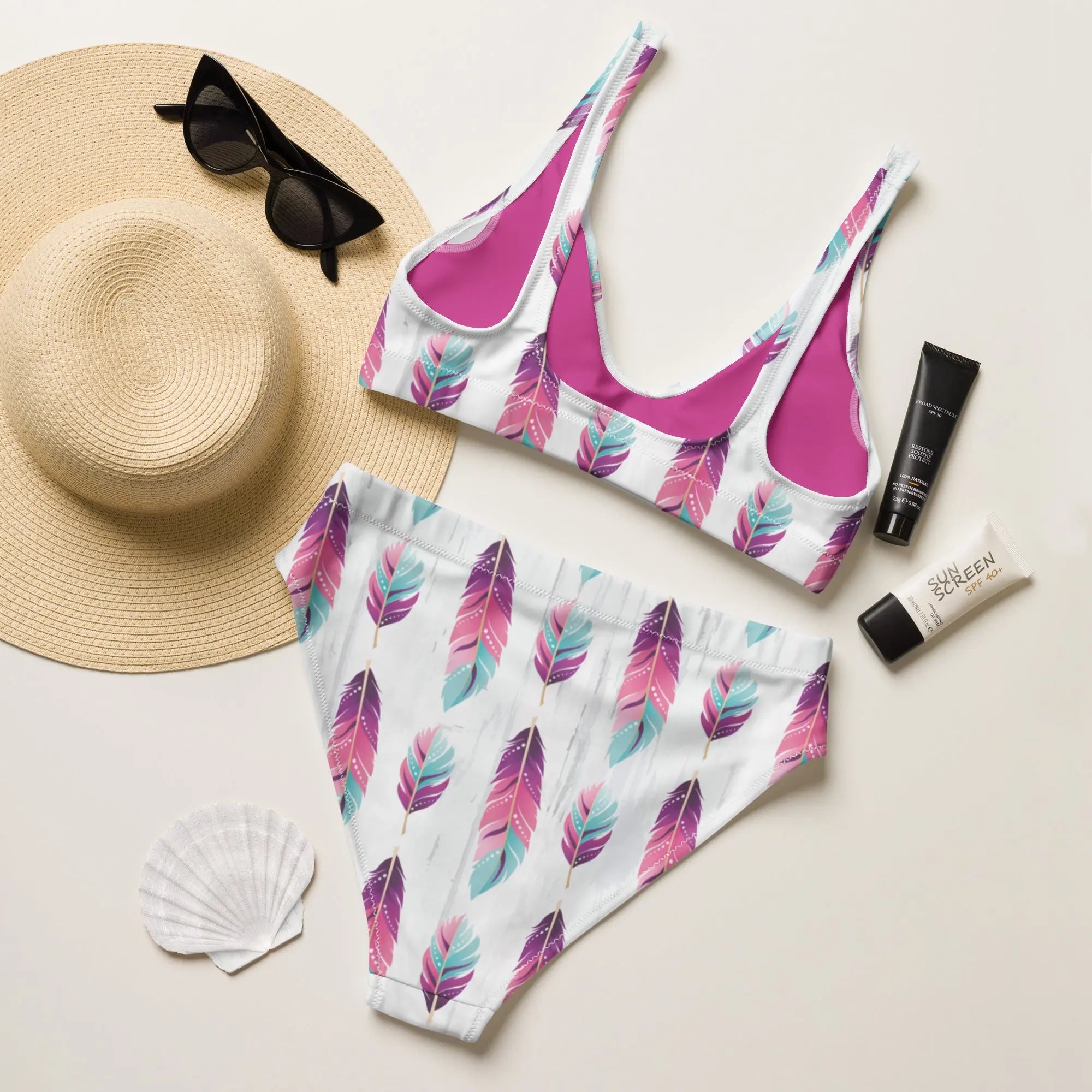Baha Ranch Yeehaw Boho Feather Bikini Baha Ranch Western Wear