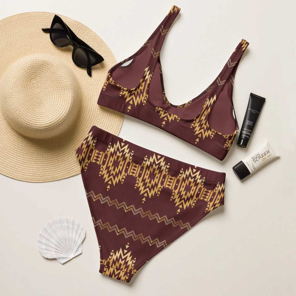 Baha Ranch Yeehaw Gold Aztec Bikini Baha Ranch Western Wear