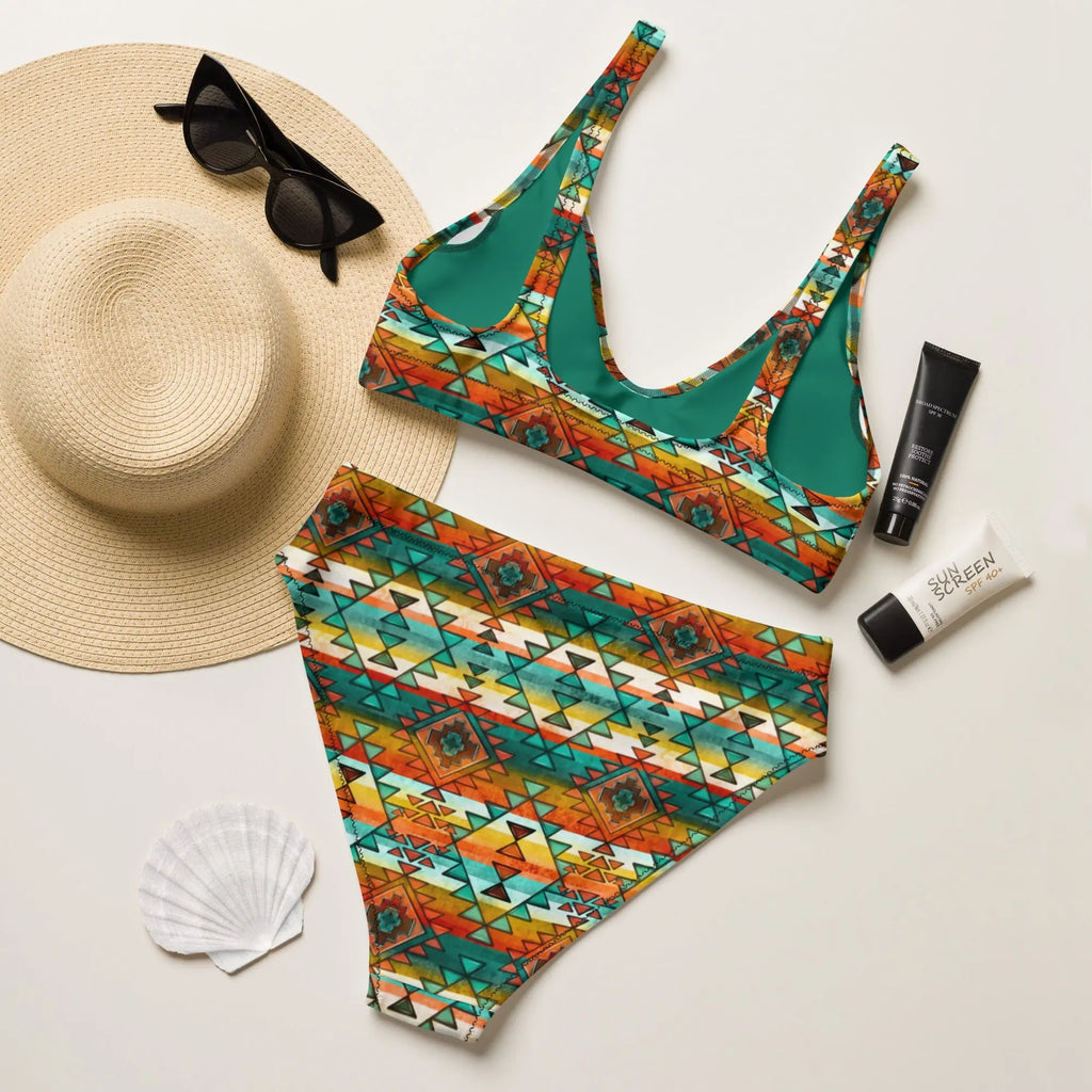 Baha Ranch Yeehaw Mustard Aztec Bikini Baha Ranch Western Wear