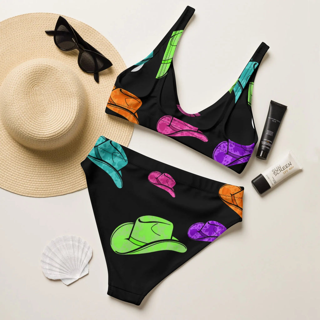 Baha Ranch Yeehaw All Neon Hat Bikini Baha Ranch Western Wear