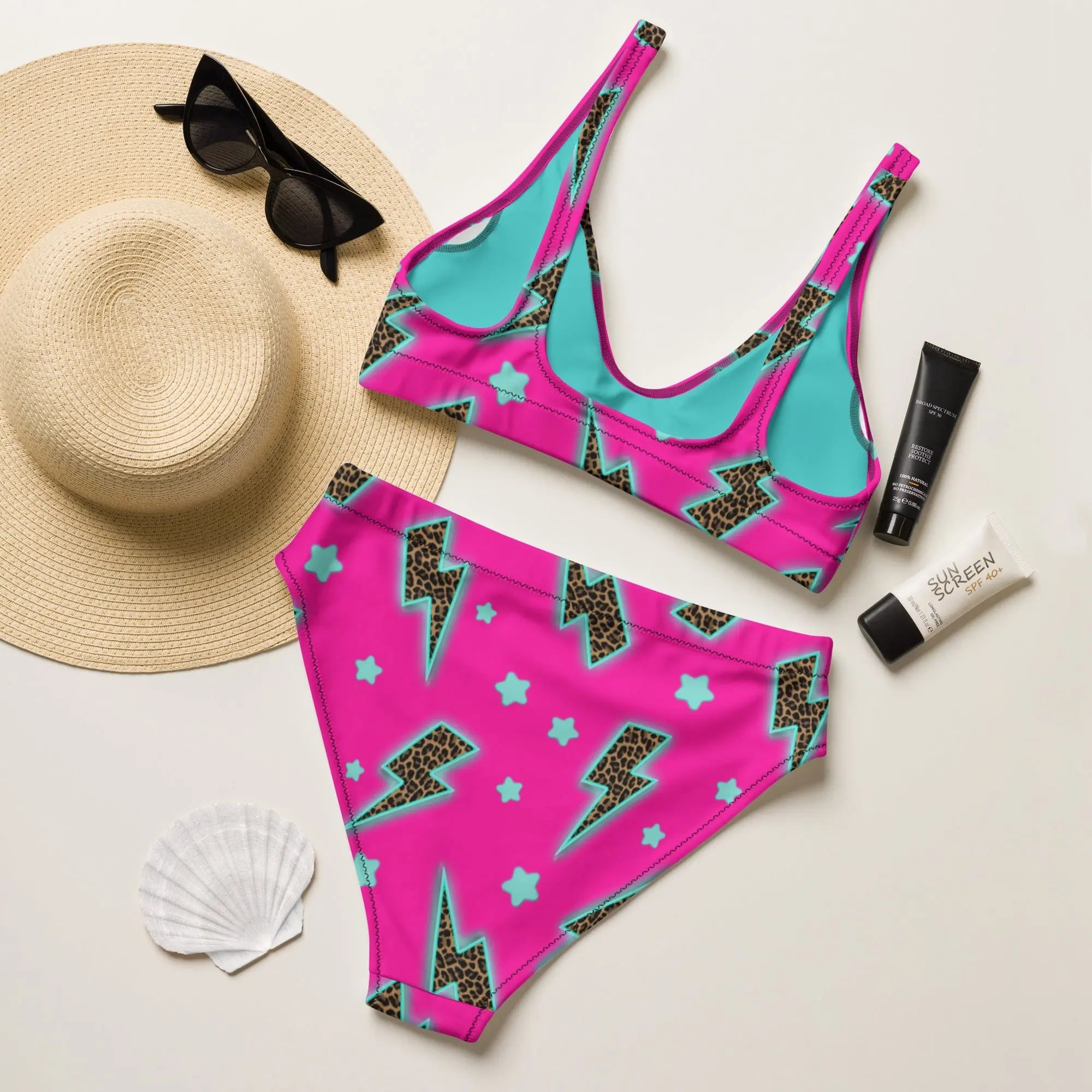 Baha Ranch Yeehaw Leopard Lightning Bikini Baha Ranch Western Wear