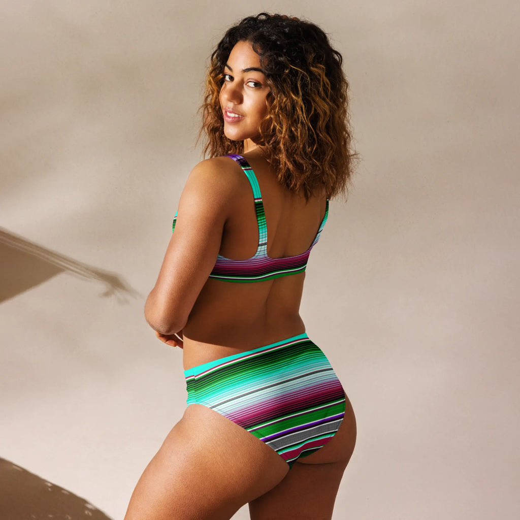 Baha Ranch Yeehaw Aqua Serape Bikini Baha Ranch Western Wear