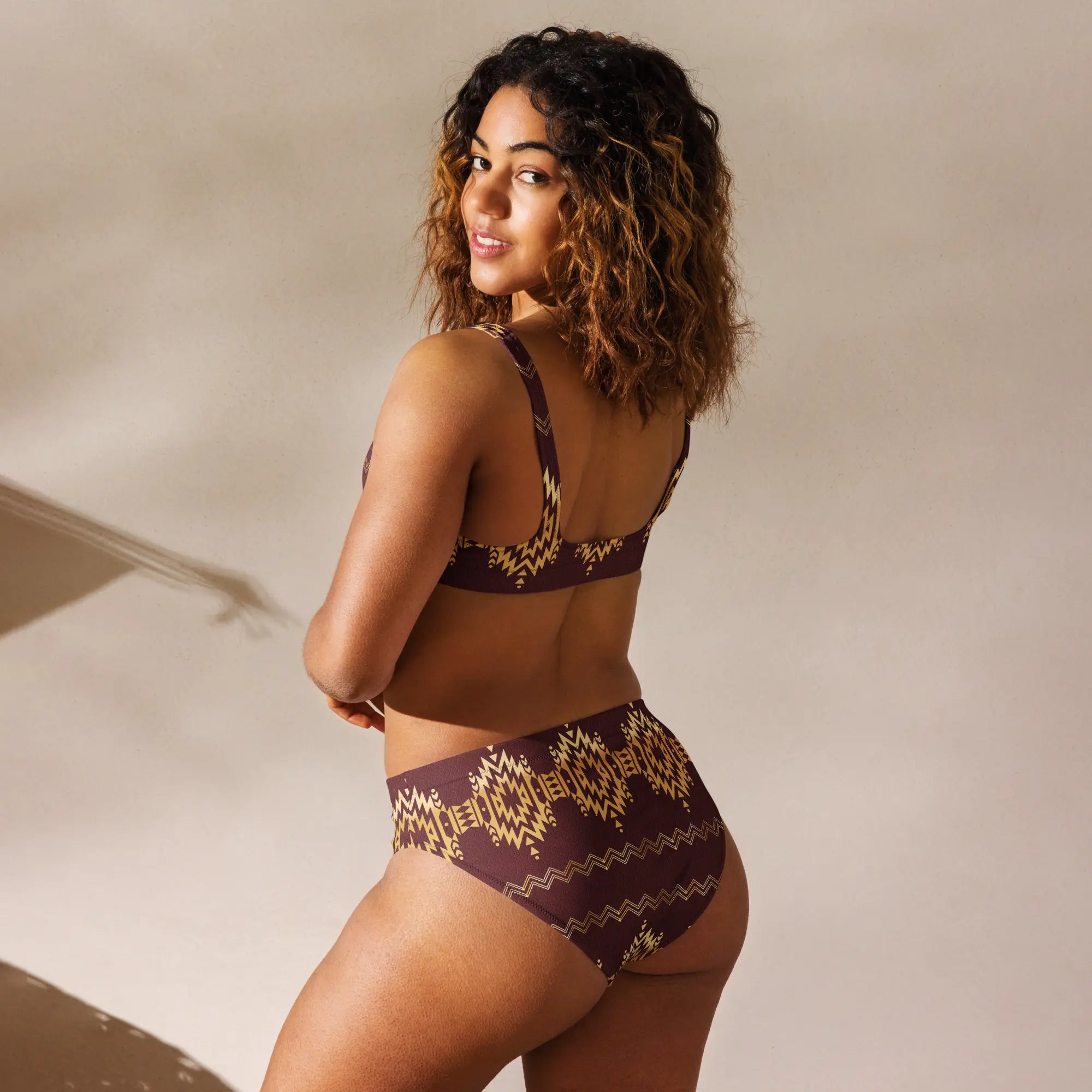 Baha Ranch Yeehaw Gold Aztec Bikini Baha Ranch Western Wear