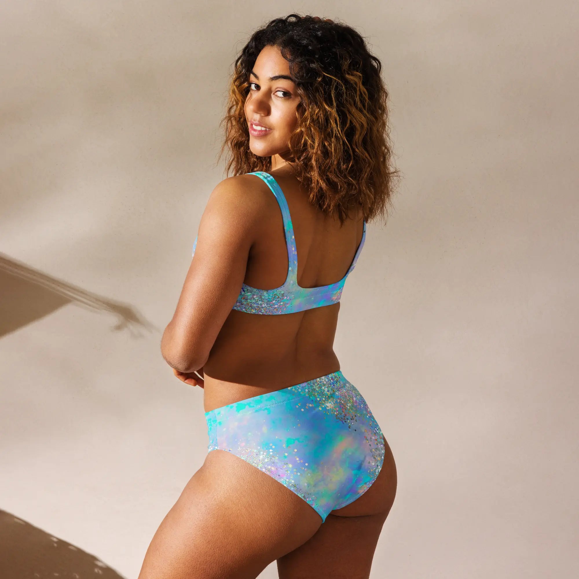 Baha Ranch Yeehaw Howdy Opal Glitter Bikini Baha Ranch Western Wear