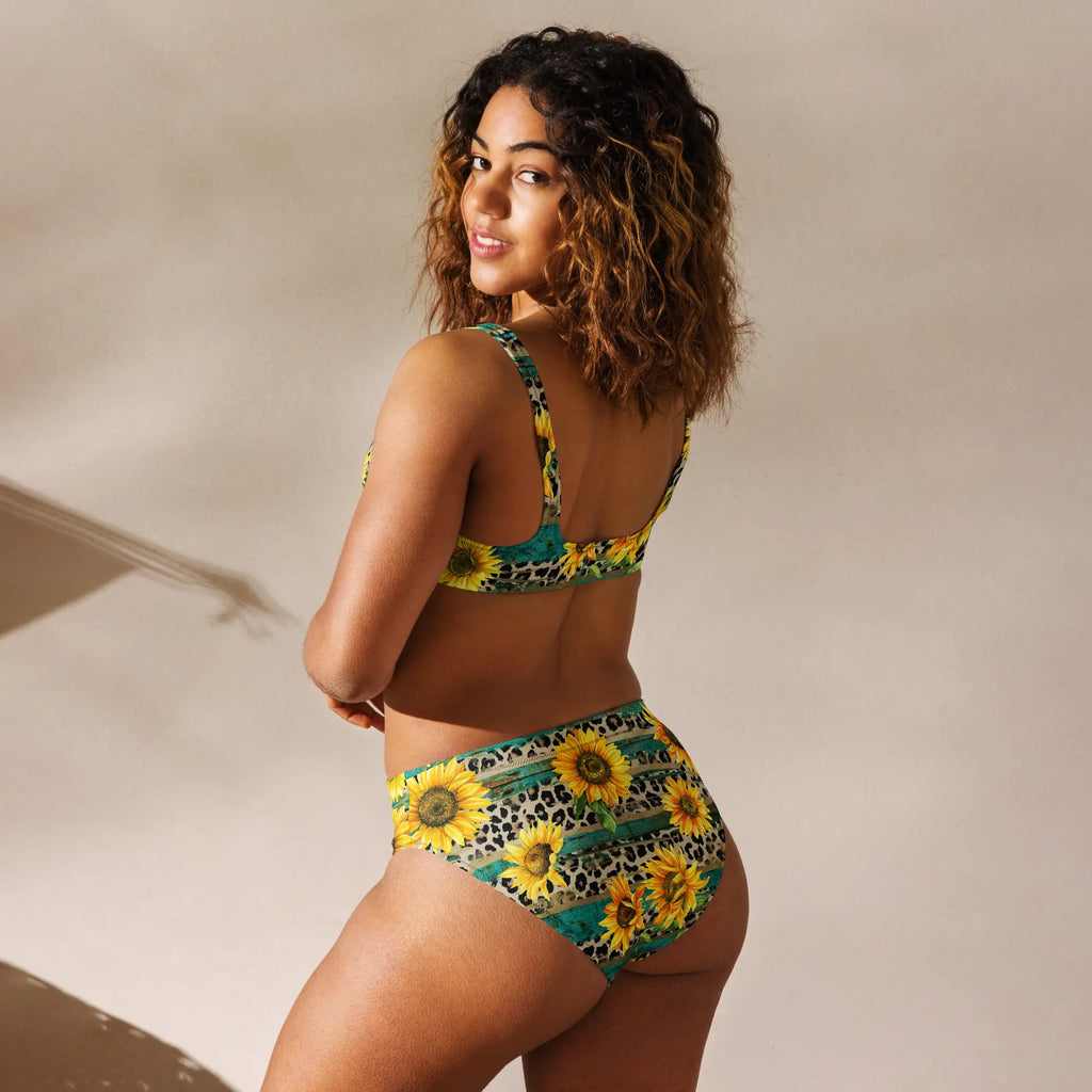 Baha Ranch Yeehaw Leopard & Sunflower Bikini Baha Ranch Western Wear