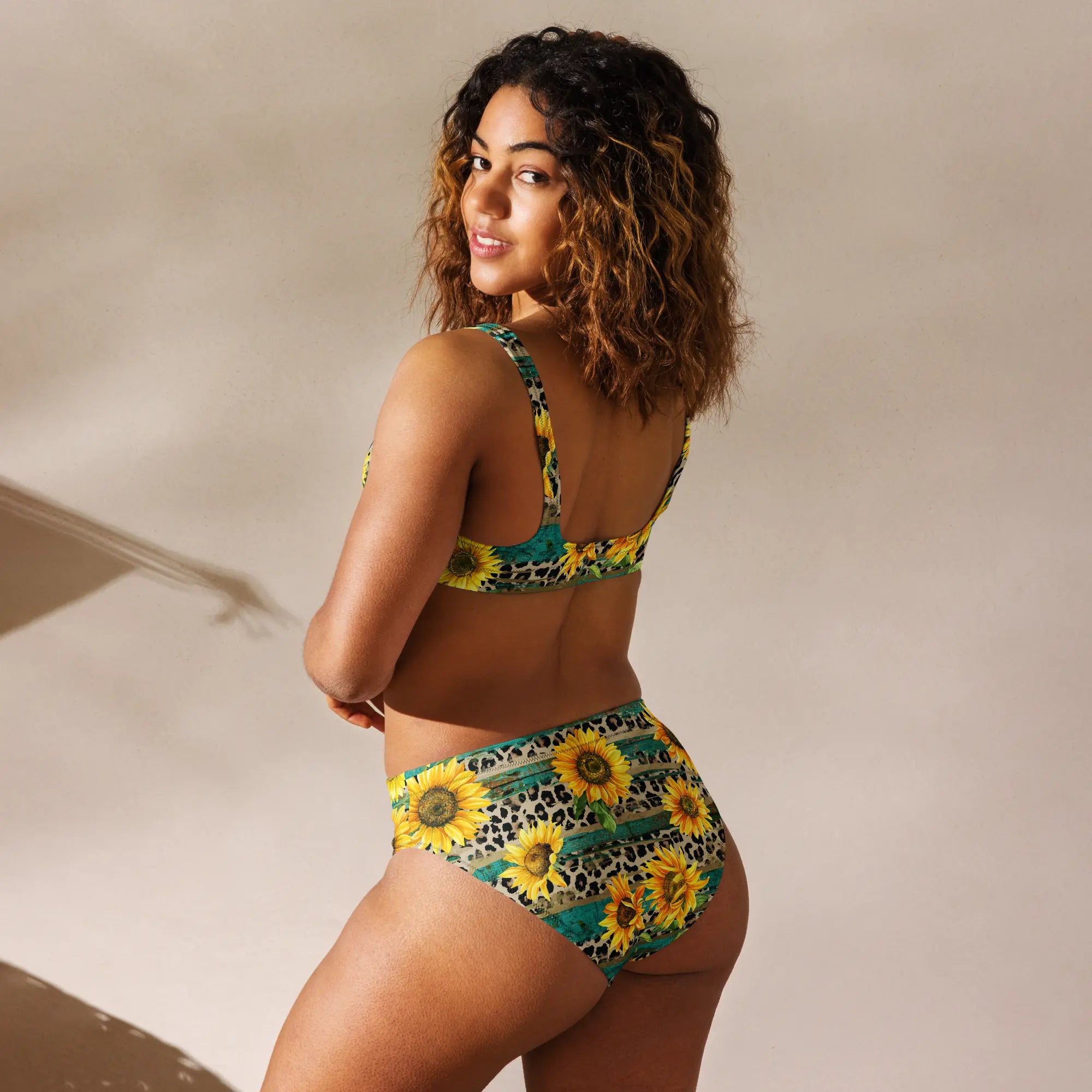Baha Ranch Yeehaw Leopard & Sunflower Bikini Baha Ranch Western Wear
