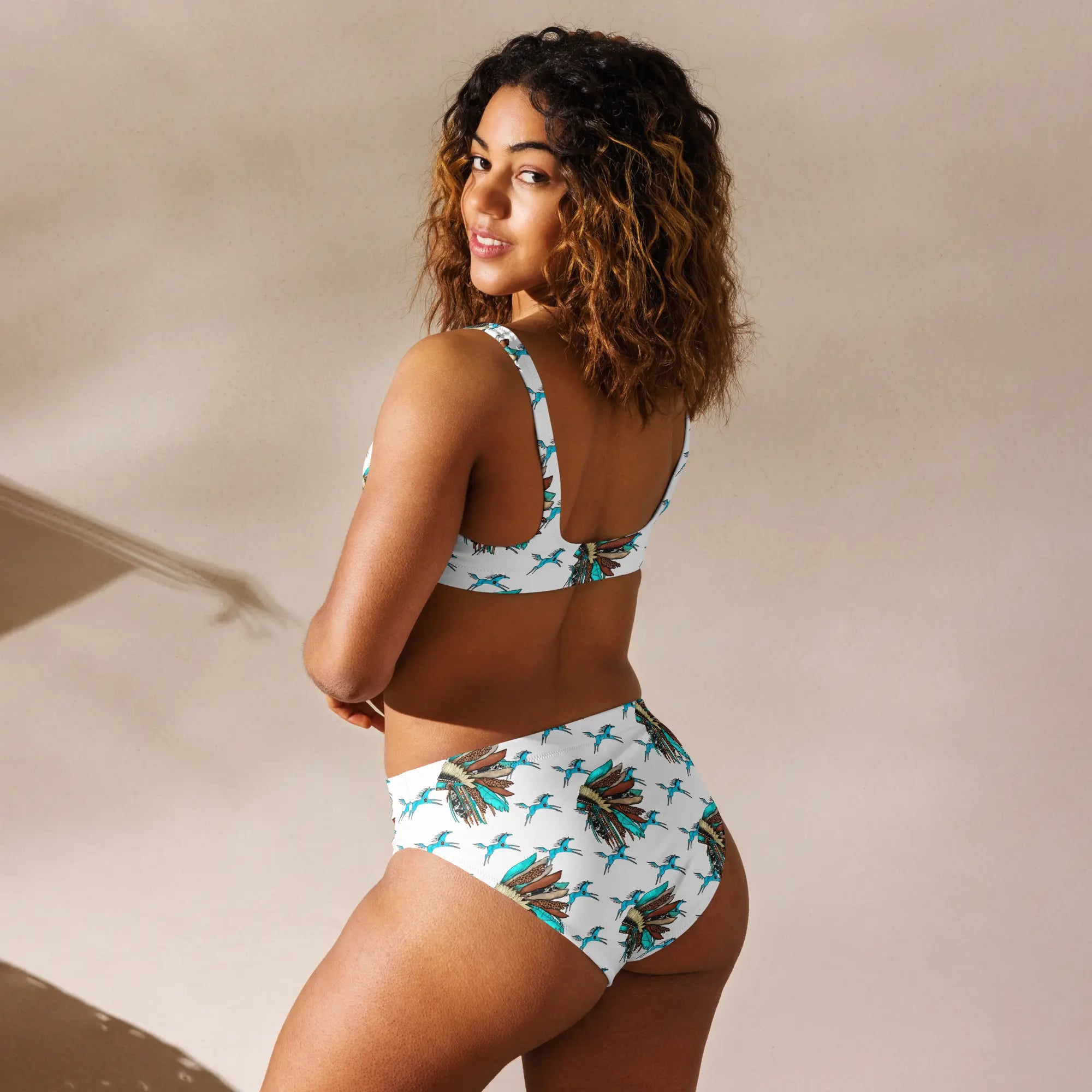 Baha Ranch Yeehaw Running Horse Head Dress Bikini Baha Ranch Western Wear