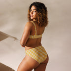Baha Ranch Yeehaw Yellow Gingham Print Bikini Baha Ranch Western Wear