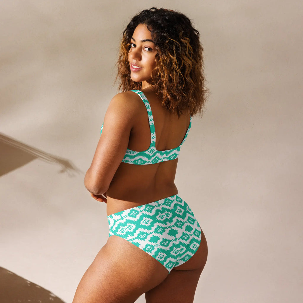 Baha Ranch Yeehaw Turquoise Aztec Bikini Baha Ranch Western Wear