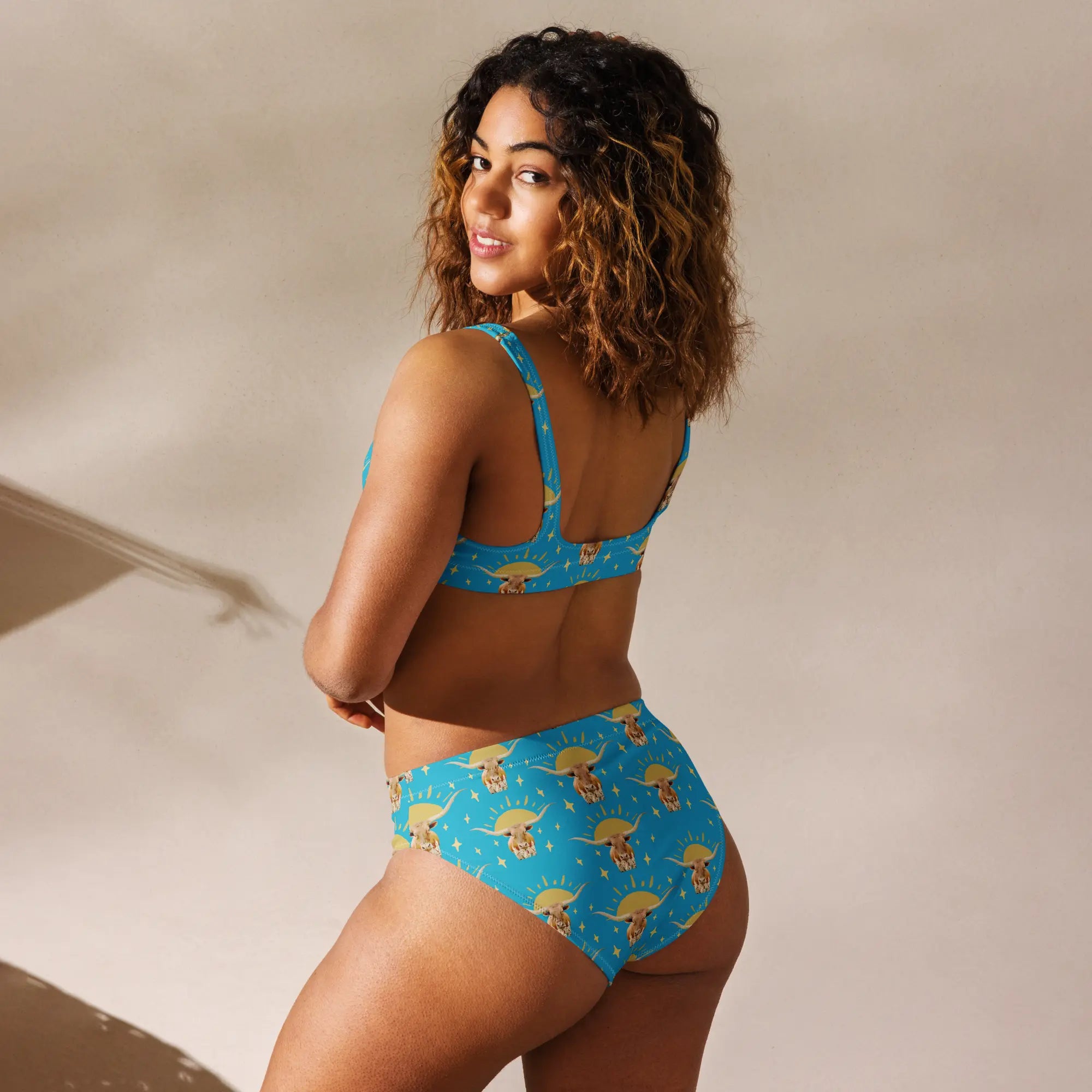 Yeehaw Longhorn Sunshine Bikini Baha Ranch Western Wear