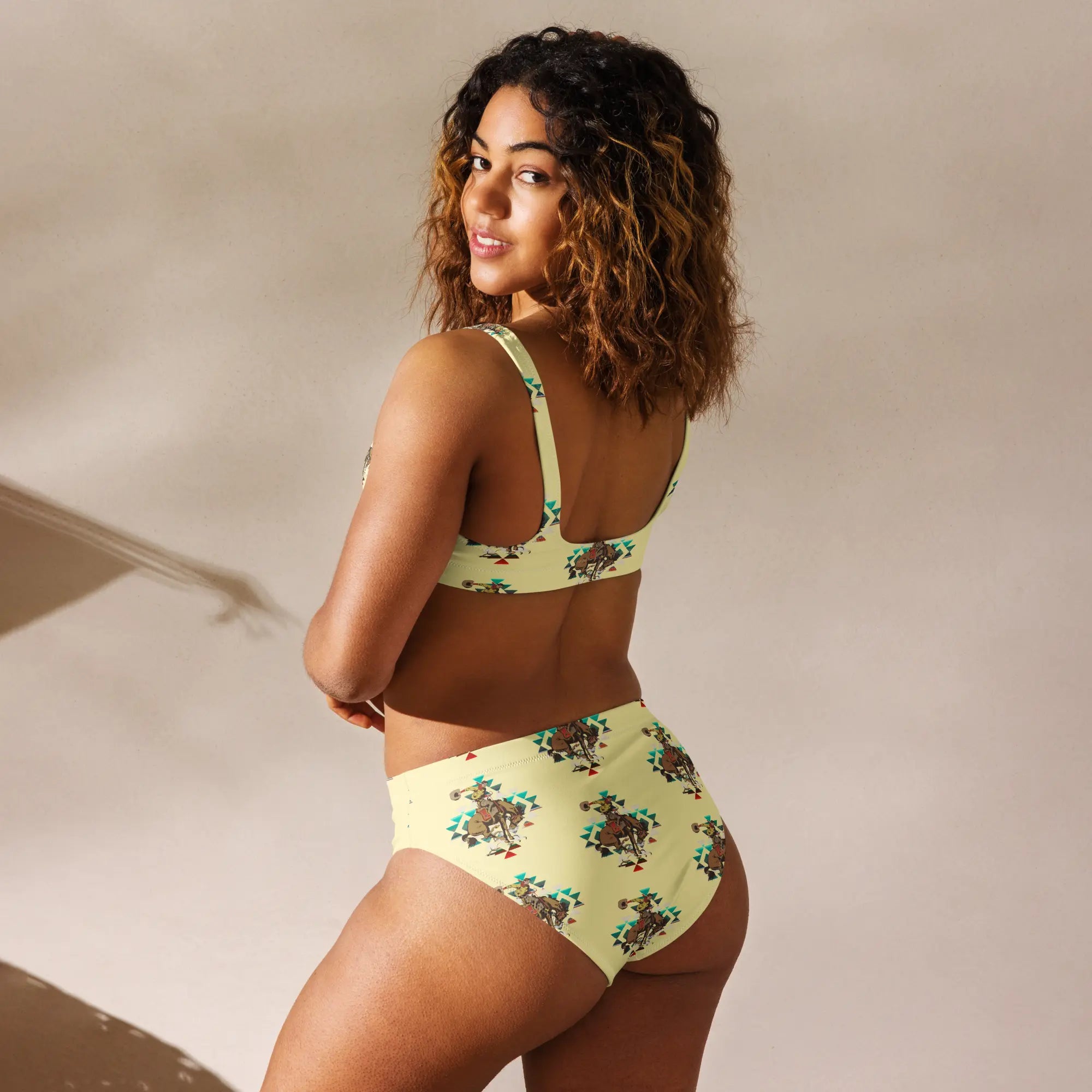 Yeehaw Let Er Buck Aztec Bronc Bikini Baha Ranch Western Wear
