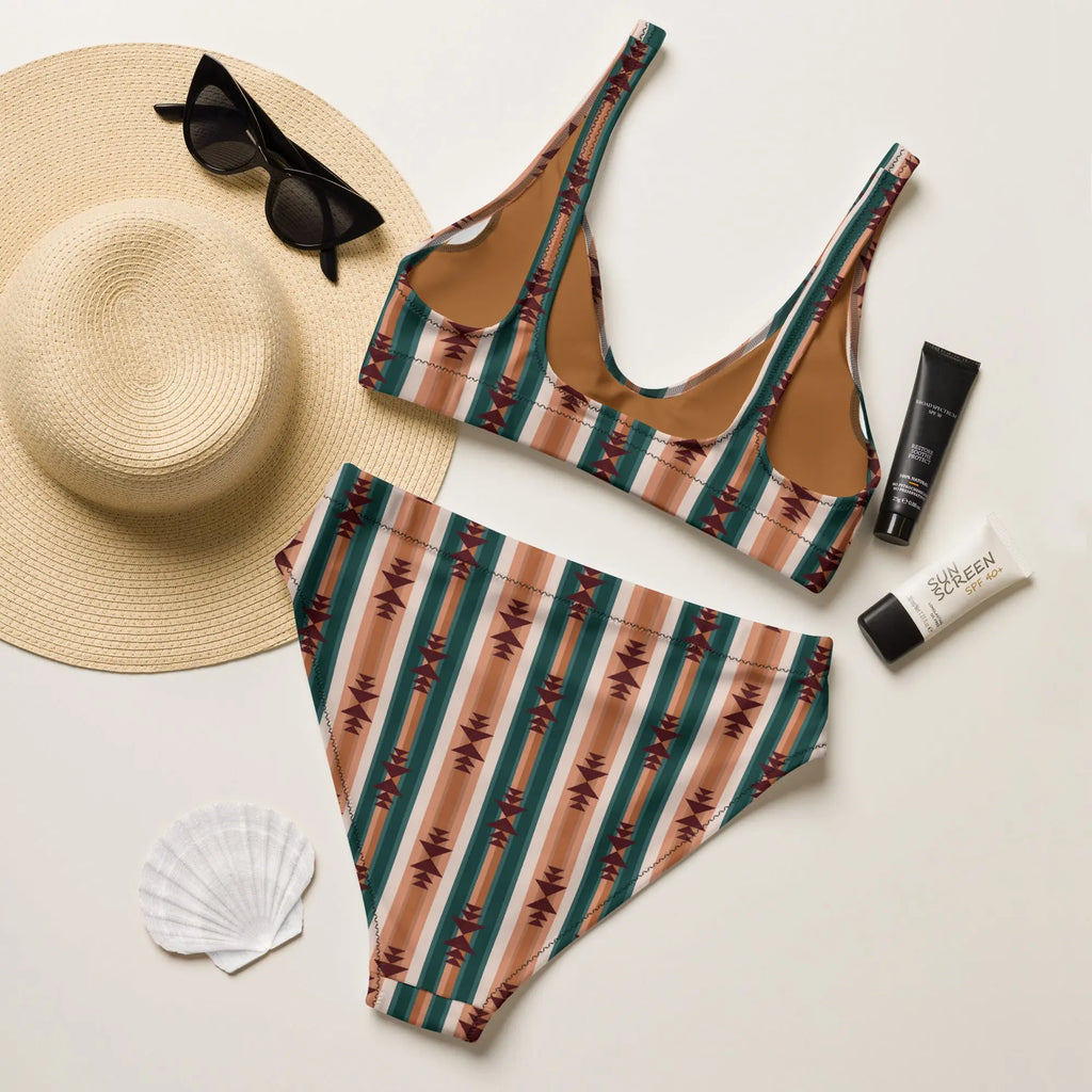 Baha Ranch Yeehaw Cocoa Aztec Bikini Baha Ranch Western Wear